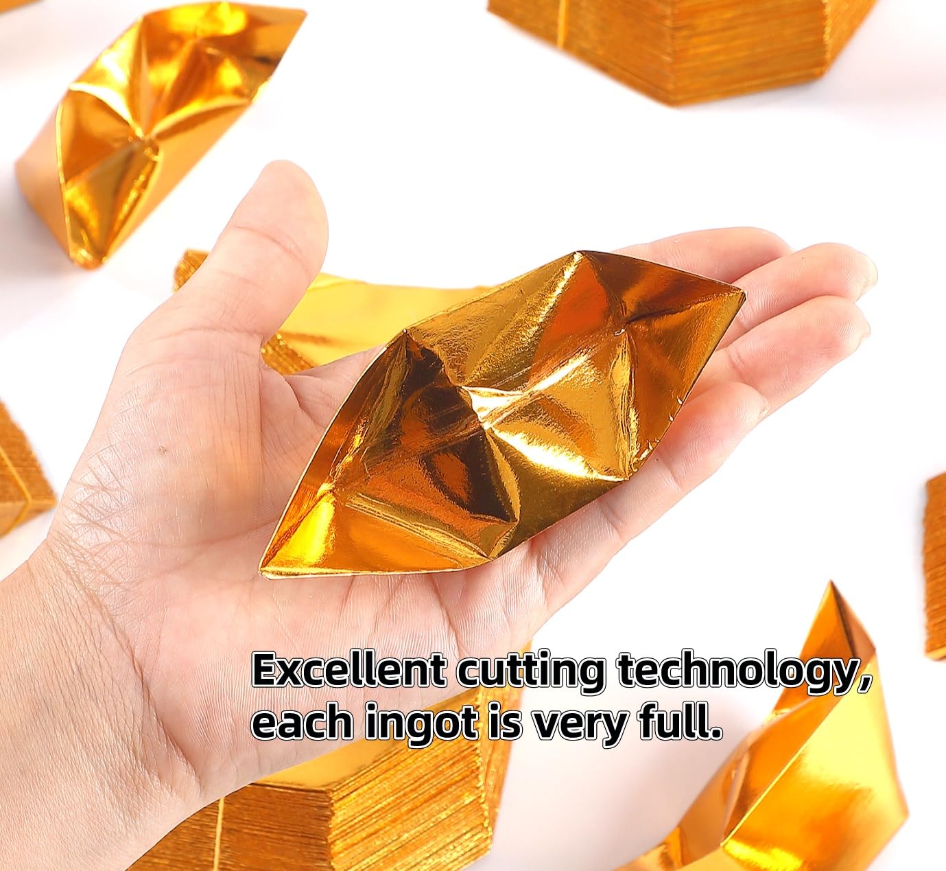 DIY Paper Ingot Ancestor Blessing Supplies Manual - Gold & Silver Accessories Sacrificial Supplies (40 pcs)