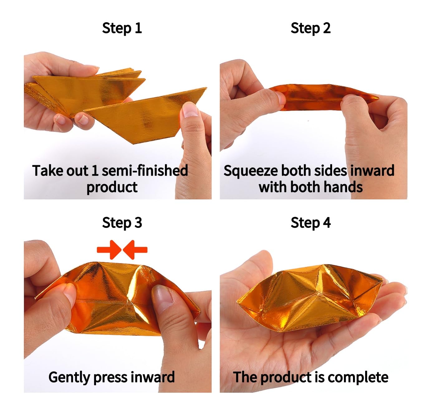 DIY Paper Ingot Ancestor Blessing Supplies Manual - Gold & Silver Accessories Sacrificial Supplies (40 pcs)