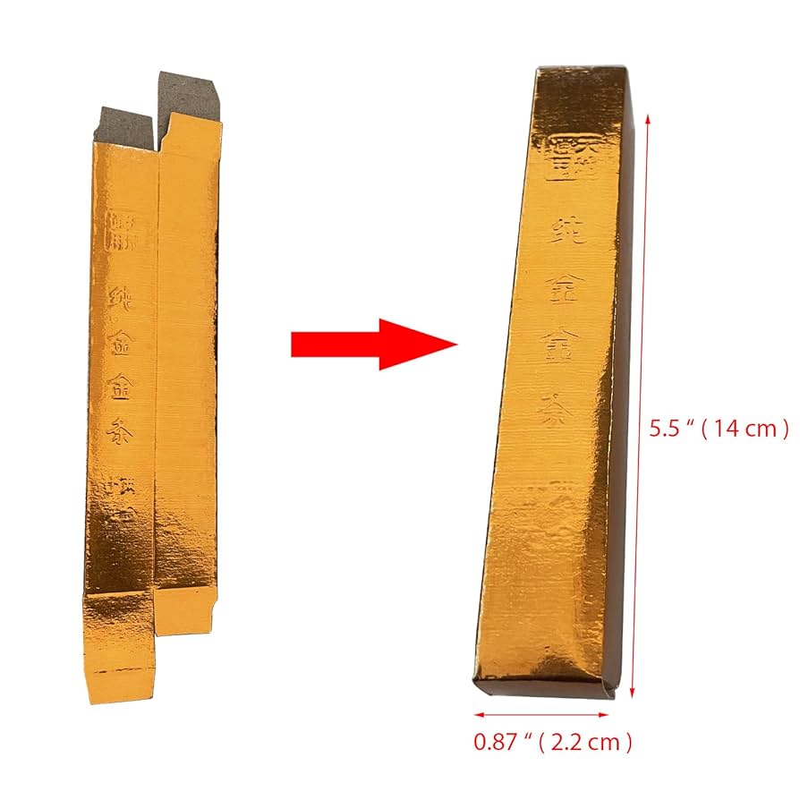 Paper Gold Bar for Mourning Our Pets